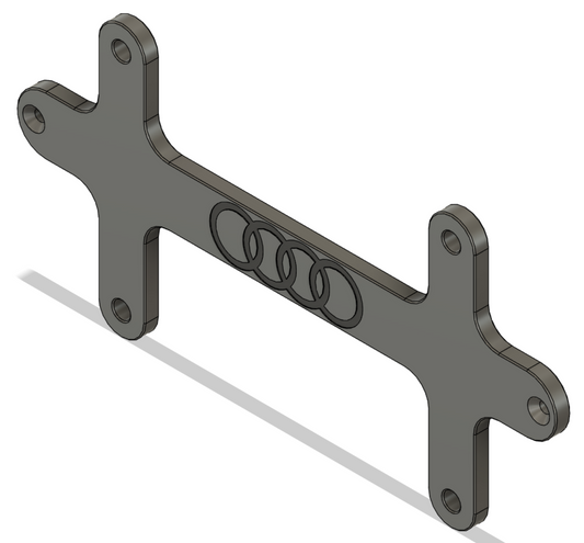 Blemished Audi Rear License Plate Bracket
