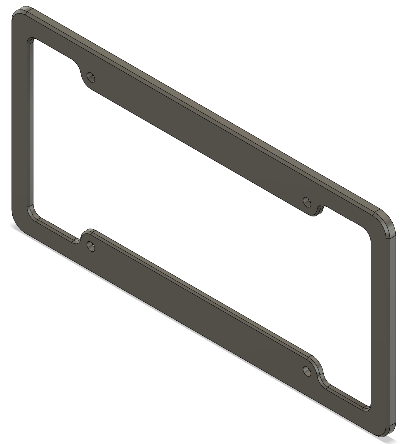 Customizable License Plate Frame