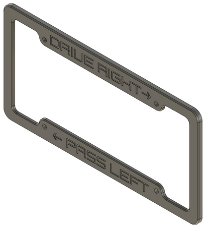 Customizable License Plate Frame