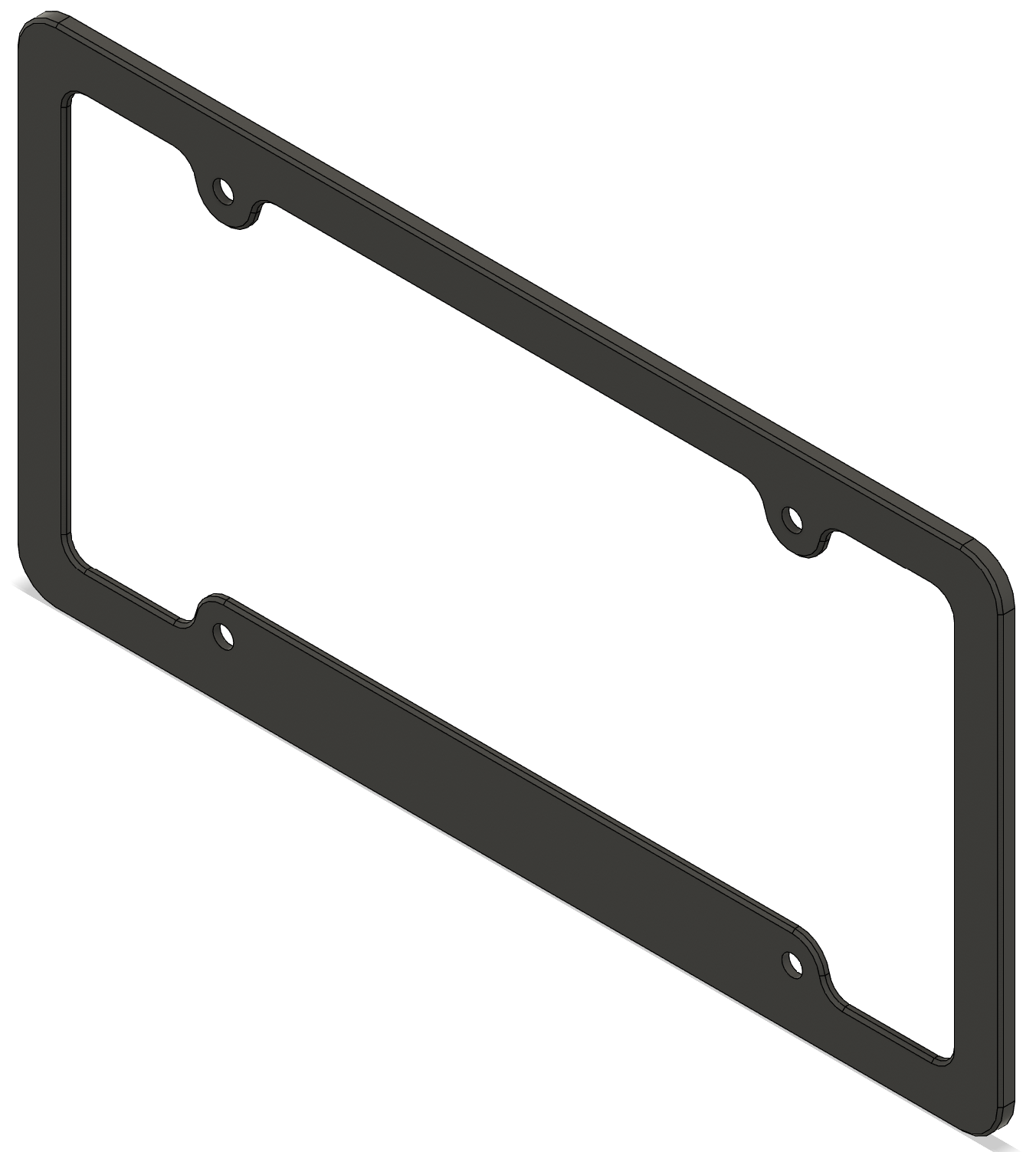 Customizable License Plate Frame