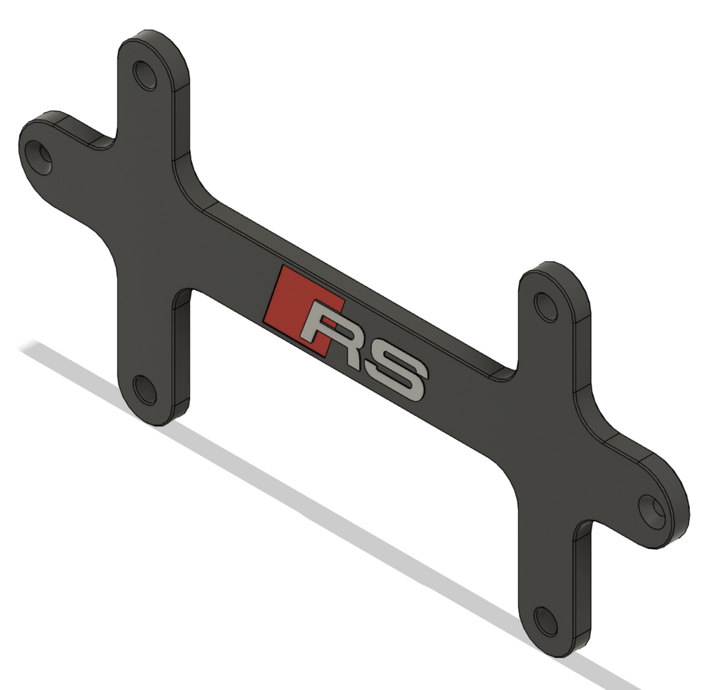 Audi Rear License Plate Bracket with RS Logo